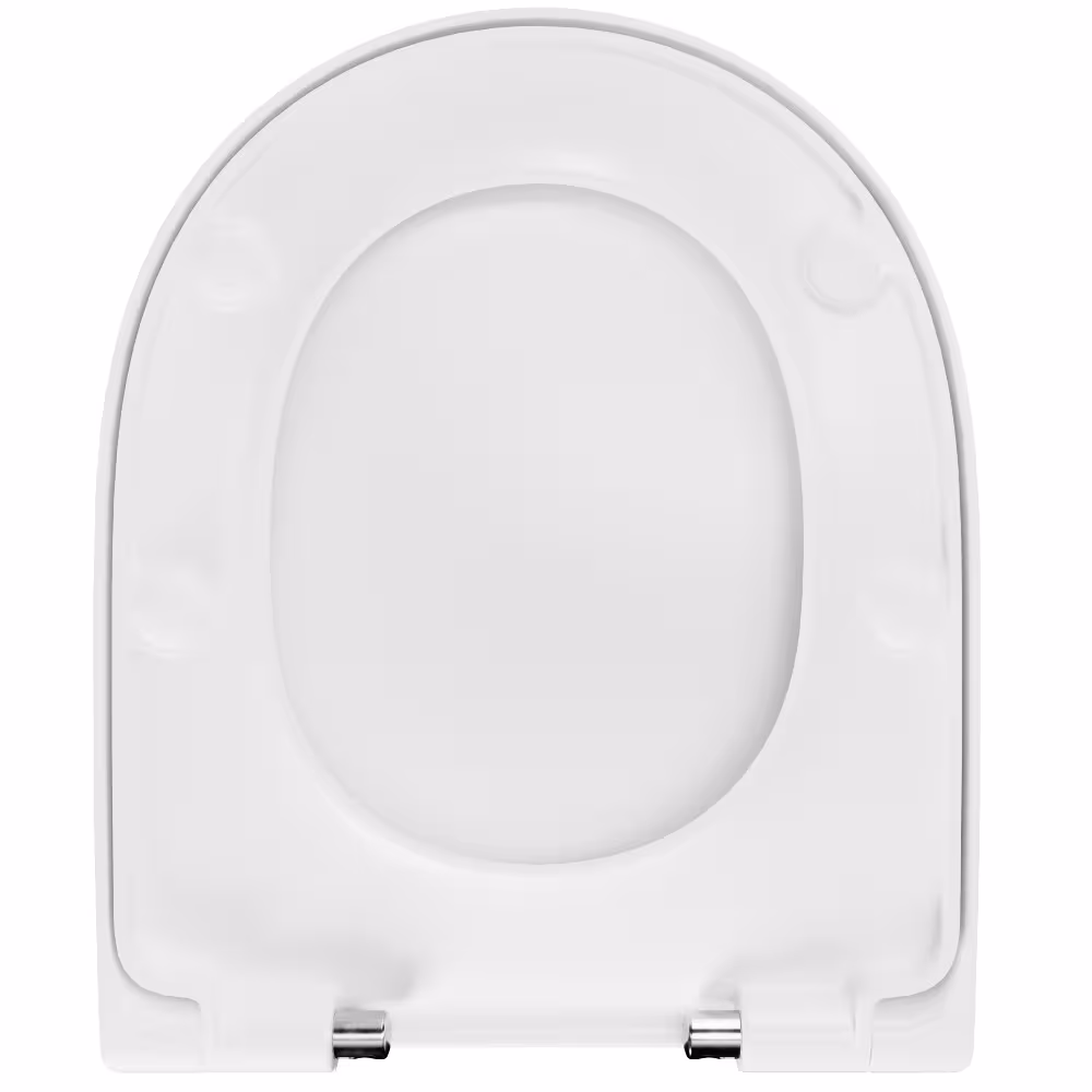 Figuur nr. 15 van het artikel toiletbril D450 D-vorm wit met softclose-mechanisme voor onder andere Geberit Icon en 4U uit de productgroep badkamerkeramiek van het merk LUVETT