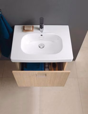 Duravit B.1 monoknop wastafelmengkraan M met trekstang, chroom Hansgrohe