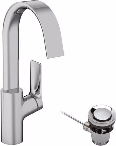 Detailbild 4058554 Hansgrohe VIVENIS 210 ééngreeps wastafelmengkraan met verzinkbare afvoer chroom