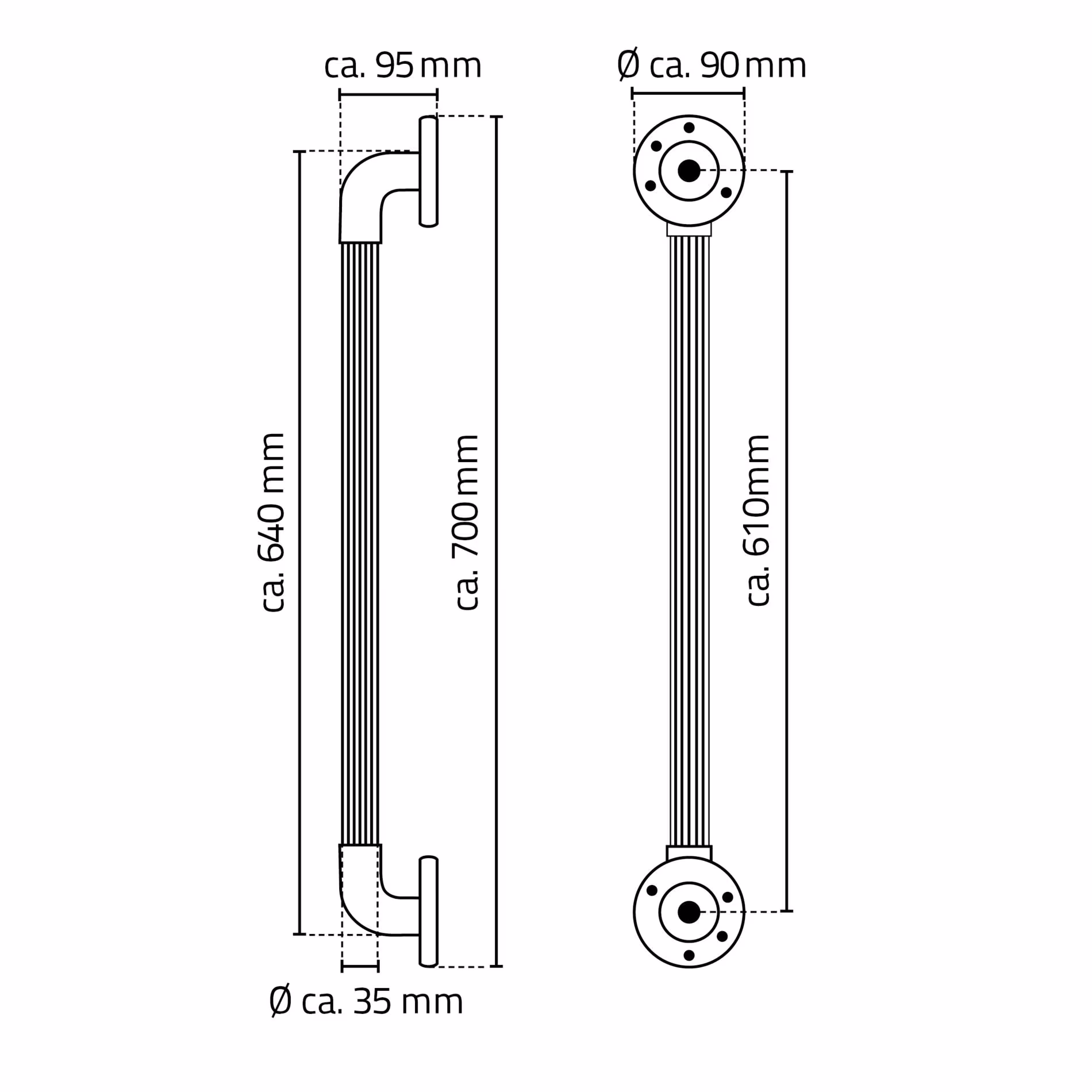 Extra afbeelding bij het artikel Handgreep Max L, wit, ABS Extra afbeelding bij het artikel Handgreep Max L, wit, ABS van handgrepen