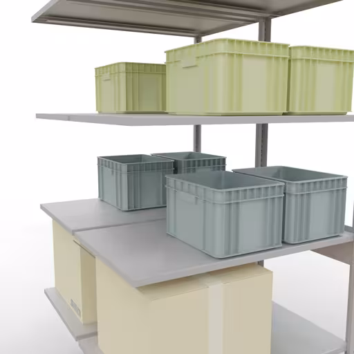 Aanbouwrekken, dubbele rekken, rekkensysteem MULTIplus150, 2500 x 1000 x (2x600) mm, 2x6 planken, RAL 7035 lichtgrijs van Schulte Lagertechnik uit de categorie rekken