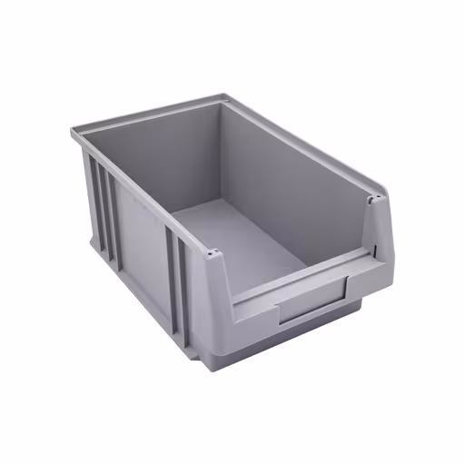 Open opbergdoos, dxbxh 330x213x150 mm, grijs, polypropyleen van Schulte Lagertechnik Open opbergdoos, dxbxh 330x213x150 mm, grijs, polypropyleen, opbergruimte voor kleine onderdelen, art.nr. 20219