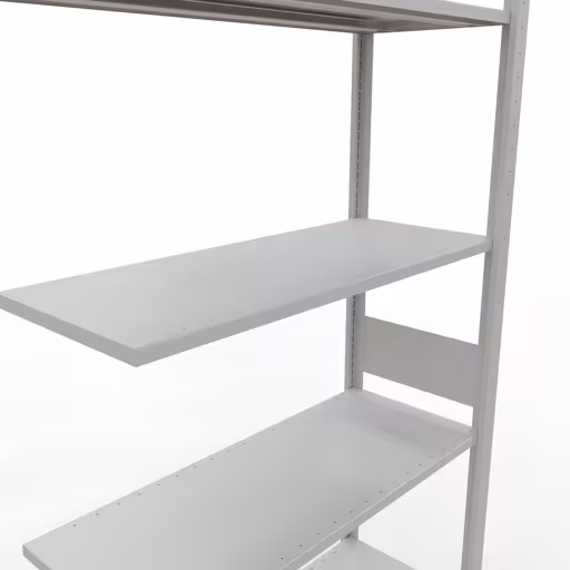 Aanbouwrek, legbord, insteeksysteem MULTIplus150, 3000 x 1000 x 400 mm, 7 legborden, RAL 7035 lichtgrijs van het merk Schulte Lagertechnik uit het assortiment insteeksysteem