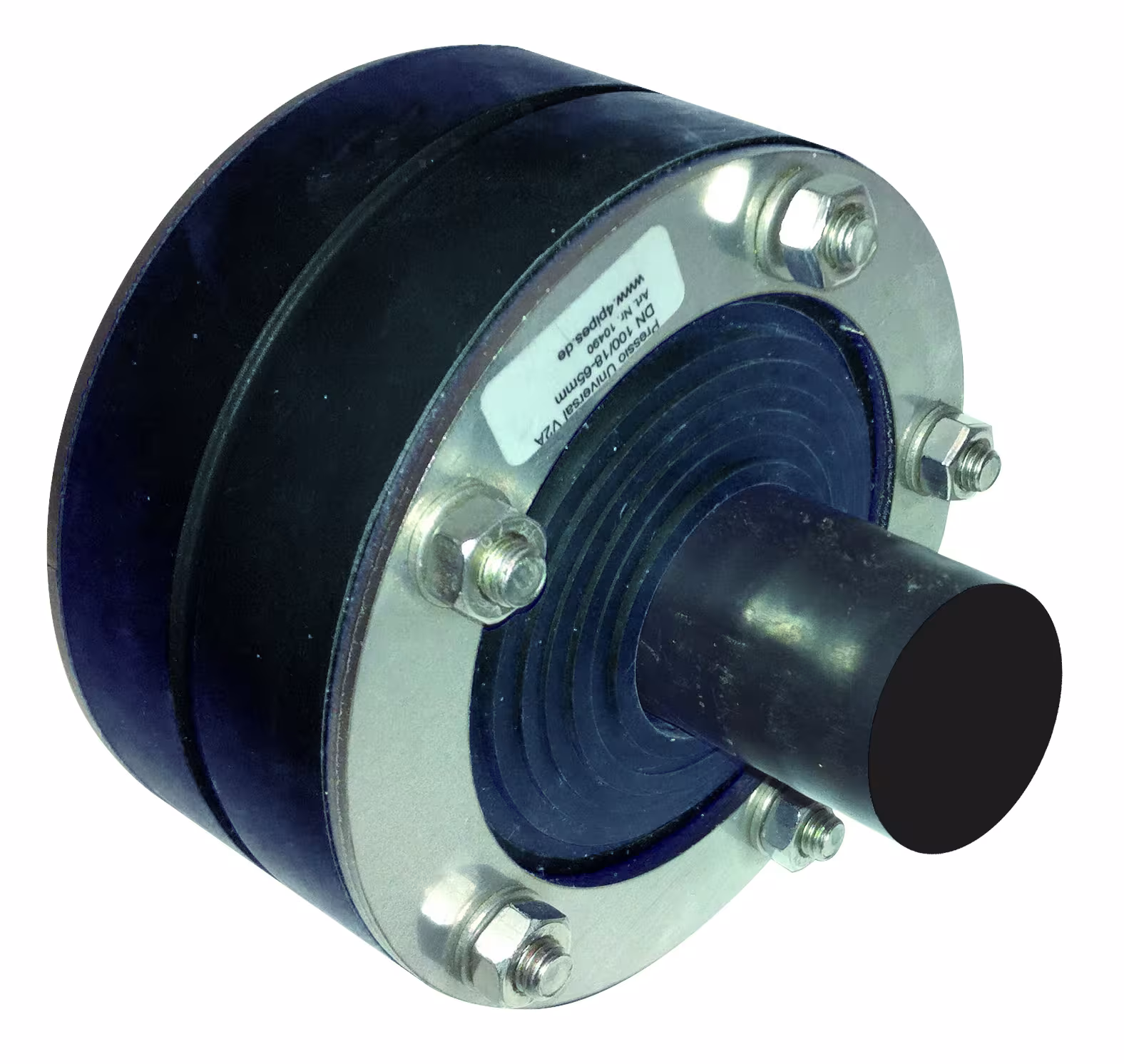 Pressio universele ringvormige afdichting, 1x40mm EPDM rubber, drukplaten V2A, schroeven V2A, moeren V4A van het merk 4 buizen uit de categorie ringvormige afdichting