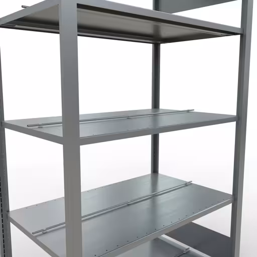 Afbeelding nr. 12 van het artikel, kantoorrekken, insteeksysteem MULTIplus150, 1800 x 1000 x 600 mm, 5 legborden, verzinkt, met middenaanslag uit de productgroep kantoorrekken van Schulte Lagertechnik
