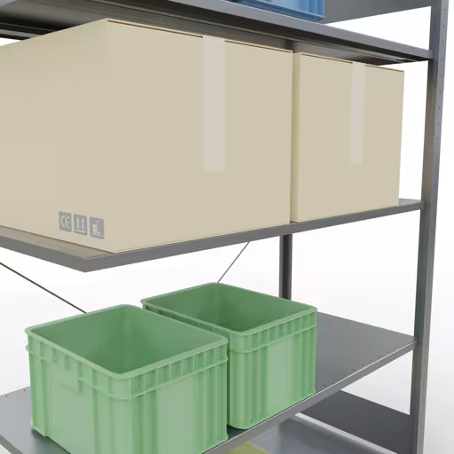 Insteeksysteem opzetplank 2000x1300x600 mm, type 150 kg, verzinkt met artikelnr. 12765-130 Insteeksysteem opzetplank 2000x1300x600 mm, type 150 kg, verzinkt van Schulte Lagertechnik uit de categorie insteeksysteem