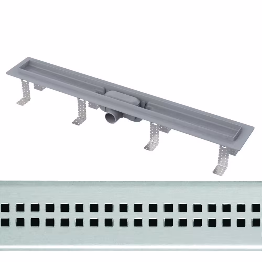 Afvoergoot douchegoot "No.9" douchegoot incl. RVS rooster roosterlengte 750mm uit de categorie douchegoot met de GTIN 4250409117403 Douchegoten met RVS rooster No.9 van het merk HoWaTech uit de categorie douchegoten