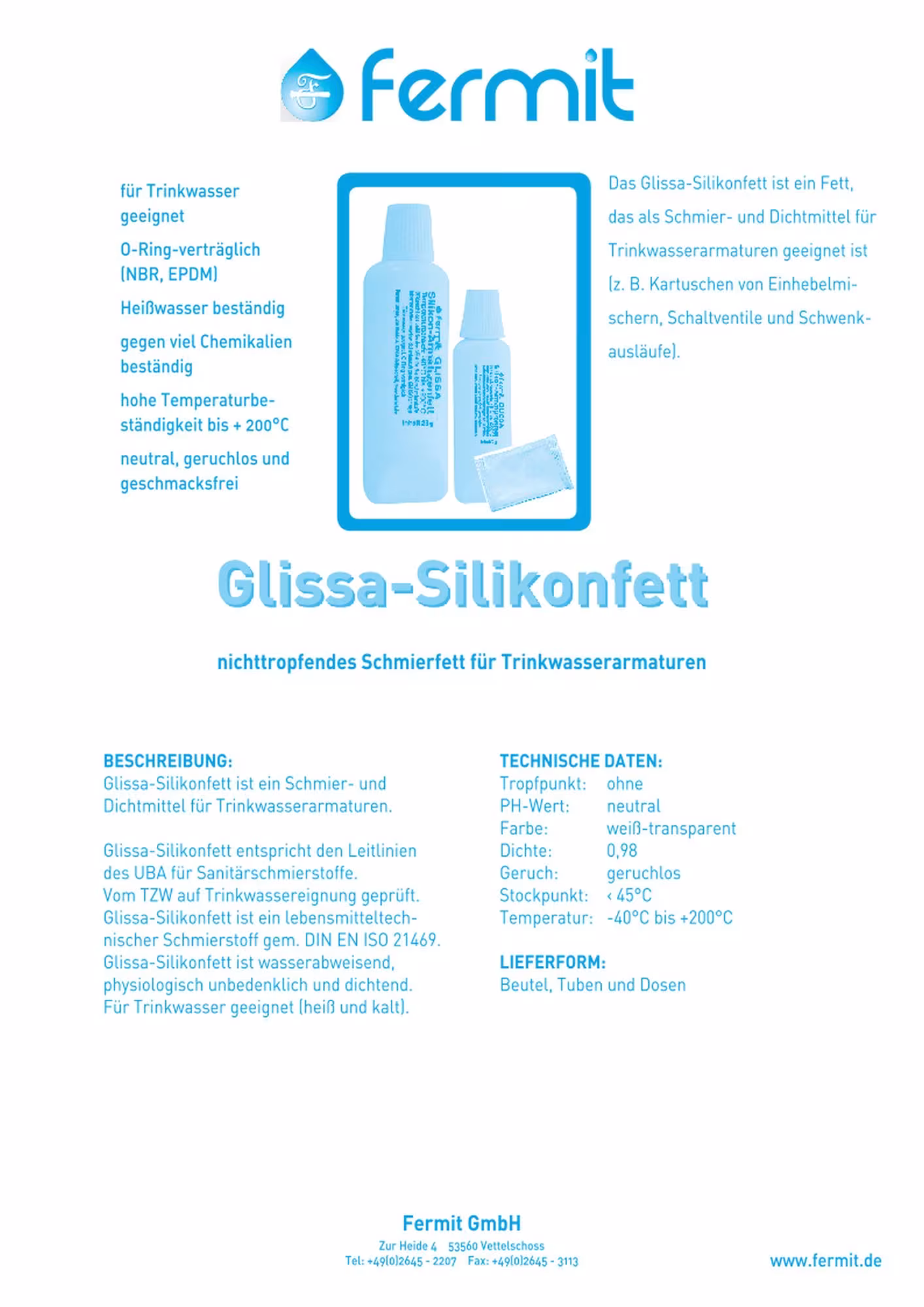 Fermit siliconenvet 7g Glissa van Fermit met art.nr. 15014