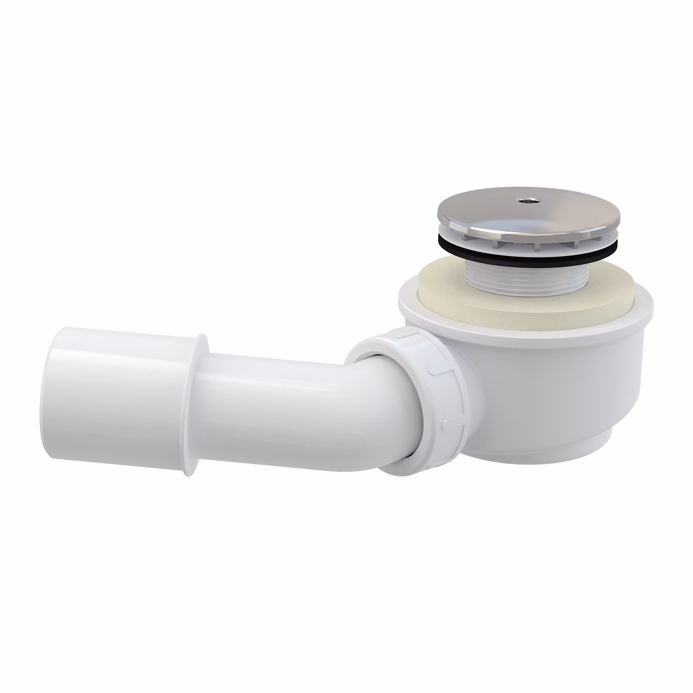 Extra vlakke afvoerfitting uit de categorie Badpoten & Montagetoebehoren met artikelnummer A471CR-50