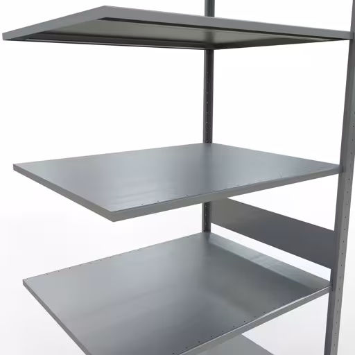 Productafbeelding nr. 12 van het artikel aanbouwrekken, legbord, insteeksysteem MULTIplus150, 3000 x 1000 x 800 mm, 7 legborden, verzinkt uit het assortiment insteeksysteem van Schulte Lagertechnik