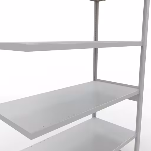 Afbeelding nr. 13 van het artikel aanbouwrekken, legbordstellingen, insteeksysteem MULTIplus250, 2500 x 1300 x 600 mm, 6 legborden, lengtestangen, RAL 7035 lichtgrijs uit de productgroep insteeksysteem van Schulte Lagertechnik