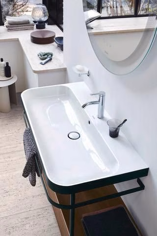 Duravit C.1 monoknop wastafelmengkraan M zonder bedieningshendel, chroom Hansgrohe