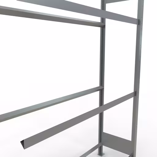 Aanbouwrek, wielen-/bandenrek, 2000 x 1300 x 400 mm, verzinkt, 3 opslagniveaus met 150 kg vakbelasting per niveau van Schulte Lagertechnik met artikelnr. 13907