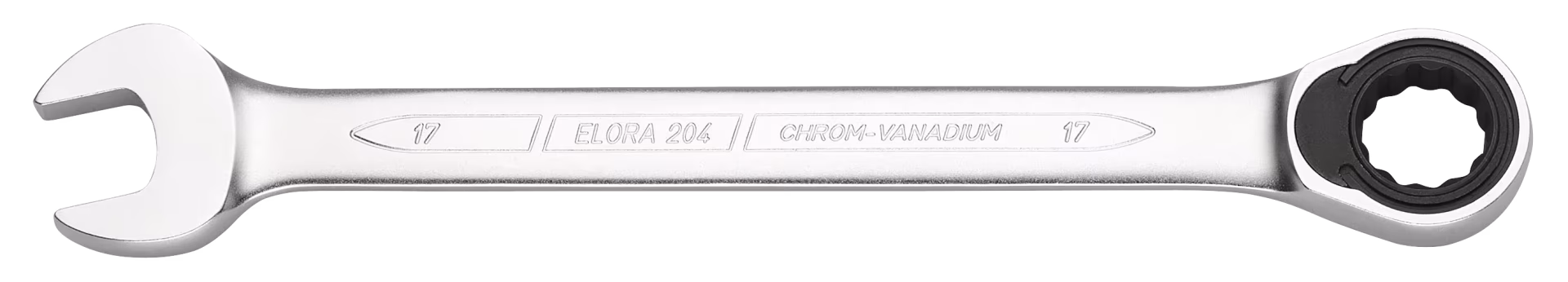 Steeksleutel met ringratel, ELORA 204A-3/4" van ELORA Ringsteeksleutel met combiratel, ELORA 204A uit de categorie ringsteeksleutels met artikelnr. 0204100281000