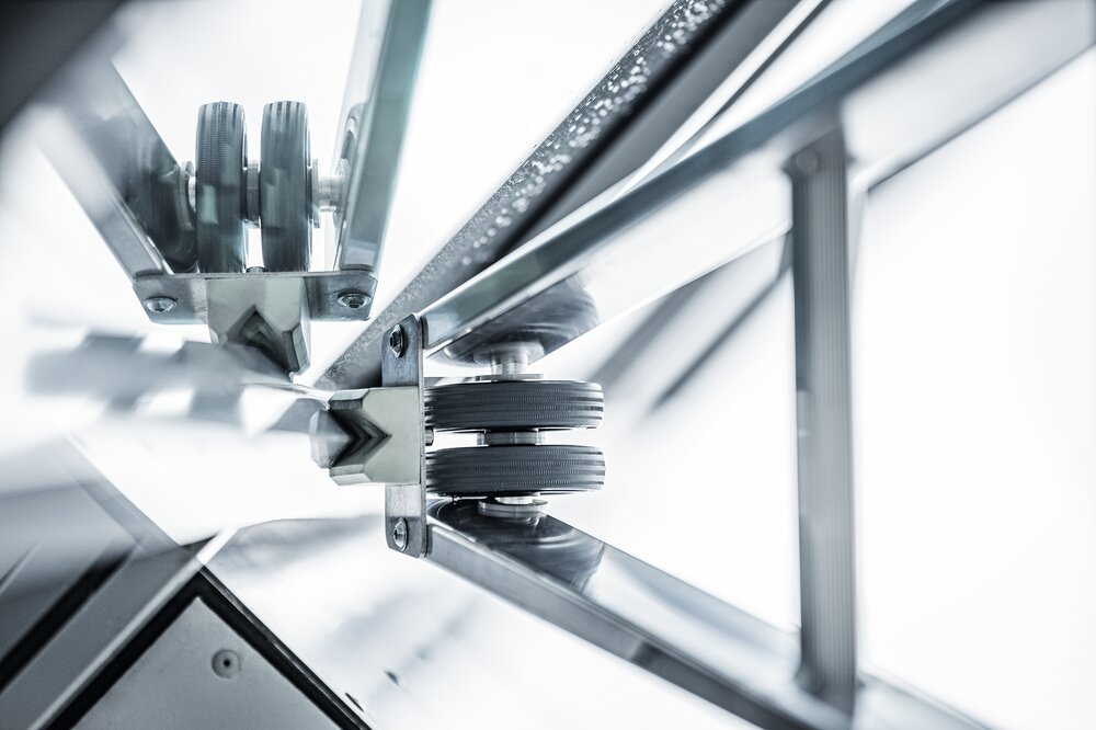 Milieubild 2178190 Munk trapladderset glasreiniger met nivello® traverse en clip-step R13 2-delig