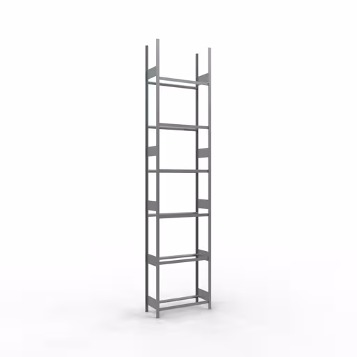 Figuur nr. 13 van het artikel basisrek, wielen-/bandenrek, 4500 x 1000 x 400 mm, verzinkt, 6 opslagniveaus met 150 kg vakbelasting per niveau uit de productgroep stellingrekken van Schulte Lagertechnik.