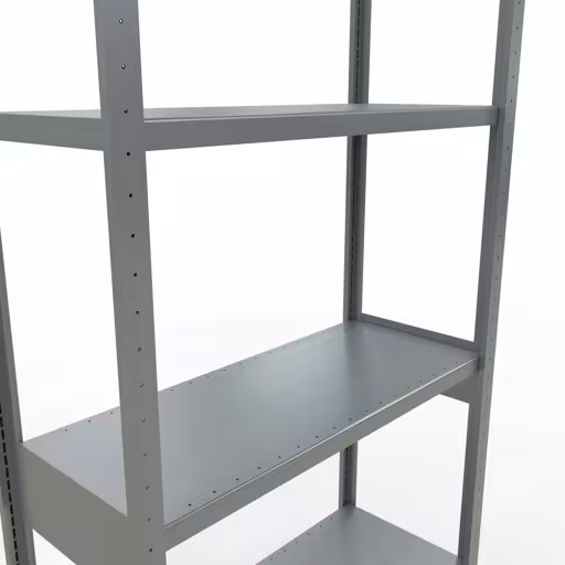 Basisplank, legbord, insteeksysteem MULTIplus250, 3000 x 1000 x 400 mm, 7 legborden, lengtestangen, verzinkt van Schulte Lagertechnik uit het assortiment insteeksysteem