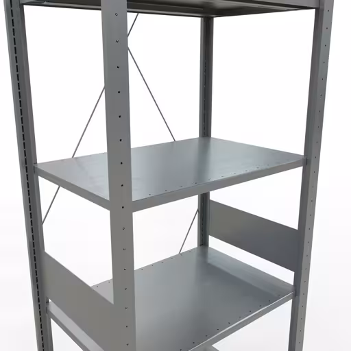 Andere weergave van het artikel Basisplank, legbord, insteeksysteem MULTIplus150, 3000 x 750 x 500 mm (HxBxD), 7 legborden, kruisschoor, verzinkt Andere weergave van het artikel basisplank, legbord, insteeksysteem MULTIplus150, 3000 x 750 x 500 mm, 7 legborden, kruisschoor, verzinkt uit de categorie insteeksysteem