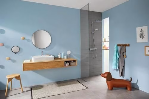 Detailbild 4070086 Hansgrohe Showerpipe Croma E 280 1jet chroom met douchethermostaat