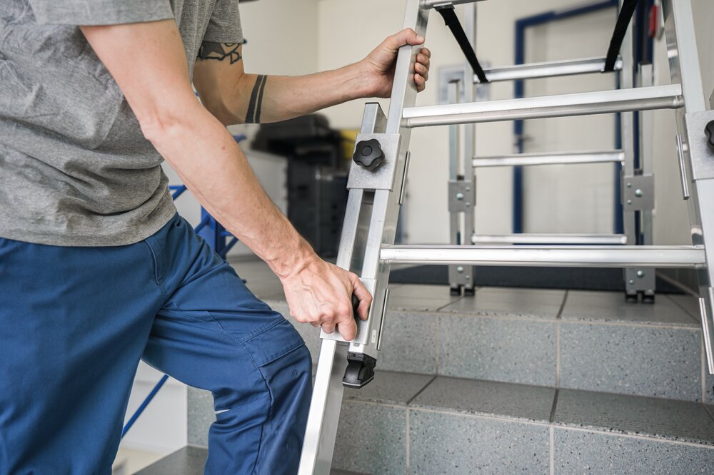 Munk trapladder voor trap 2x5 treden