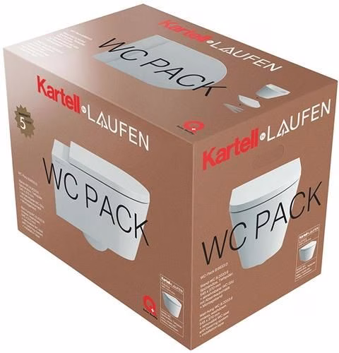 Laufen wandtoiletset KARTELL randloos inbouw wit LCC uit de categorie wandtoiletten met artikelnummer 6001042866