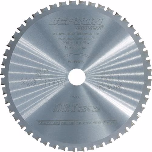 Metalen cirkelzaagblad 230/48T, diameter 230 mm, breedte 2,0 mm, boringdiameter 25,4 mm, JEPSON, uit de categorie cirkelzaagbladen met artikelnummer 4681346011