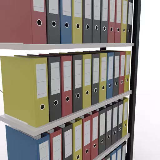 Figuur nr. 10 van het artikel aanbouwrekken, kantoorrekken, insteeksysteem MULTIplus85, 2000 x 1000 x 300 mm, 6 planken, kruisschoor, zonder aanslaglijst, zwart/lichtgrijs uit de productgroep kantoorrekken van Schulte Lagertechnik.