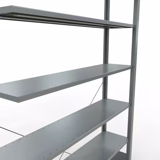 Afbeelding nr. 13 van het artikel, kantoorreksysteem MULTIplus85, 2300 x 1300 x 300 mm, 7 legborden, verzinkt, zonder aanslaglijst uit de productgroep kantoorrekken van Schulte Lagertechnik