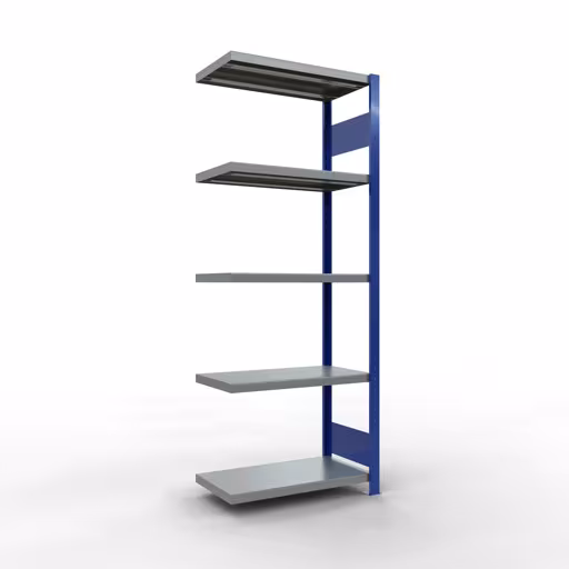 Afbeelding nr. 14 van het artikel aanbouwrekken, stellingrekken, insteeksysteem MULTIplus250, 2000 x 750 x 400 mm, 5 legborden, lengtestangen, RAL 5010 gentiaanblauw/verzinkt/verzinkt uit de productgroep insteeksysteem van Schulte Lagertechnik