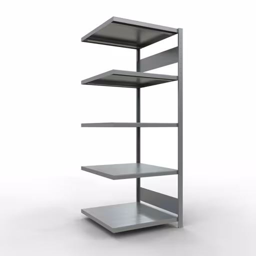 Afbeelding nr. 14 van het artikel aanbouwrekken, legbordstellingen, insteeksysteem MULTIplus250, 2000 x 750 x 800 mm, 5 legborden, lengtestangen, verzinkt uit de productgroep insteeksysteem van Schulte Lagertechnik