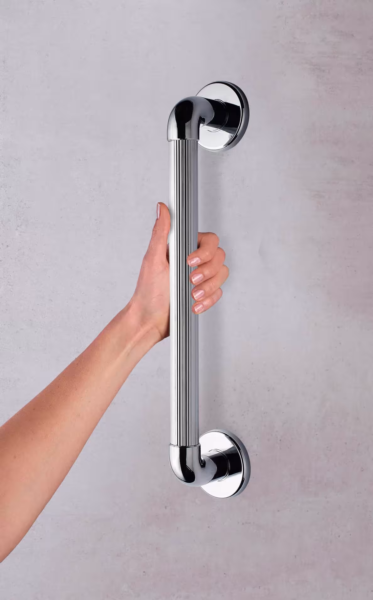 Handgreep Max M, glanzend chroom, ABS met GTIN 4006956105116 Handgreep Max M, glanzend chroom, ABS van Ridder met art.nr. A1014537