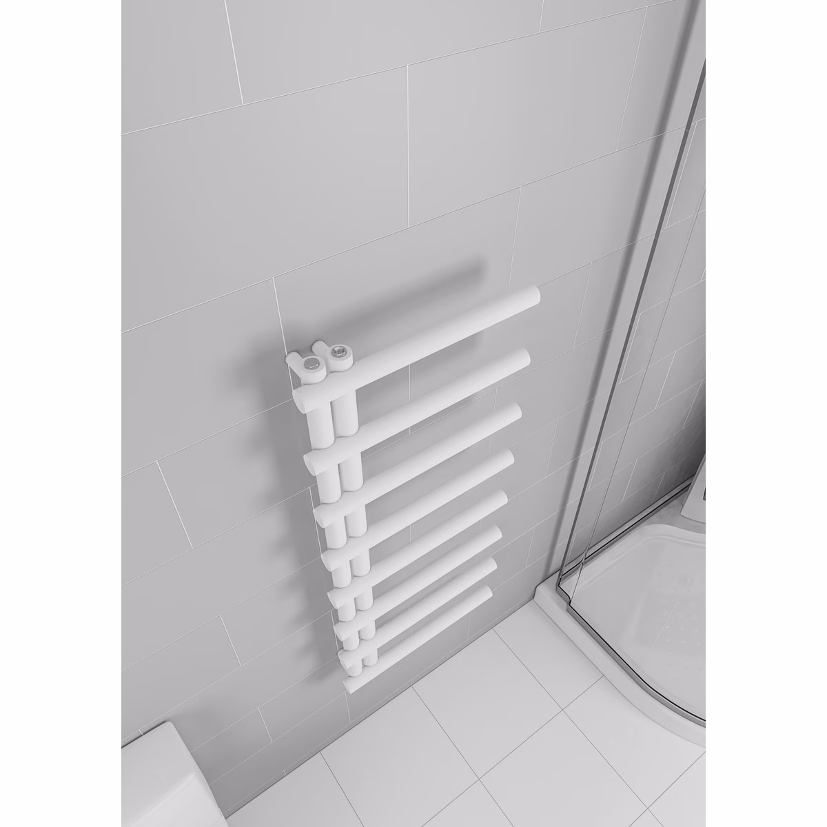 Mert Design badkamer radiator model Metire, wit, 500x1150 mm