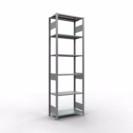 Extra afbeelding van het artikel basisplank, legplank, insteeksysteem MULTIplus150, 2500 x 750 x 400 mm, 6 legborden, verzinkt vanaf basisplank