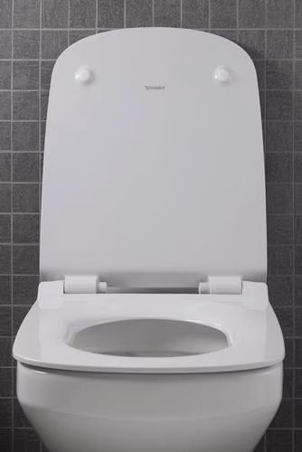 Duravit wandcloset DuraStyle, randloos, Durafix inbouwspoel, wit, inclusief closetzitting met soft-close mechanisme