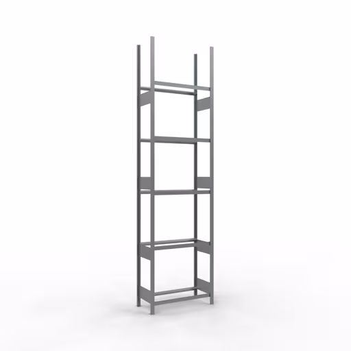 Basisrek, wielen-/bandenrek, 3500 x 900 x 400 mm, verzinkt, 5 opslagniveaus met 150 kg vakbelasting per niveau van Schulte Lagertechnik Basisplank, wiel-/bandenplank, 3500 x 900 x 400 mm, verzinkt, 5 opslagniveaus met 150 kg vakbelasting per niveau, opbergruimte voor auto-onderdelen, art.nr. 20760