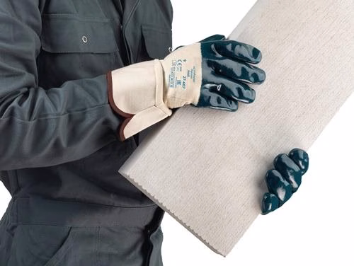 Ansell ActivArmr® Hycron® 27-607 handschoenen, maat 10, wit/blauw, katoenen jersey met nitril ActivArmr® Hycron® 27-607 handschoenen, maat 10, wit/blauw, katoenen jersey met nitril, uit de categorie werkhandschoenen, artikelnummer 4000371350