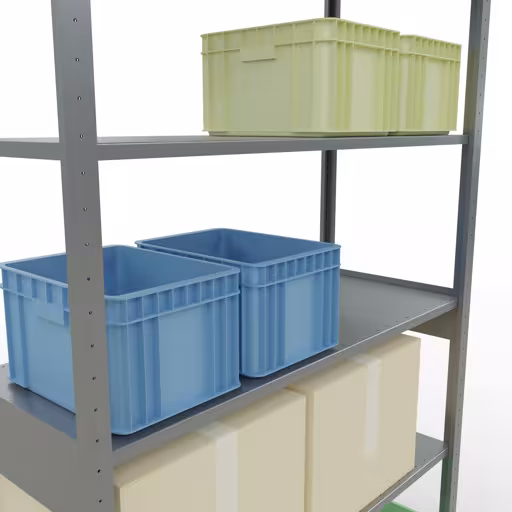 Insteeksysteem basisplank 2500x1300x500 mm, type 150 kg, verzinkt van het merk Schulte Lagertechnik uit het assortiment insteeksysteem