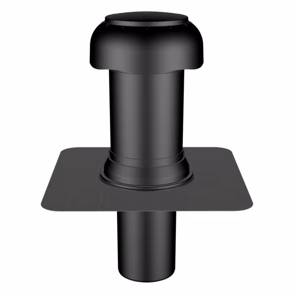 Flavent Pro ventilatorbovendeel voor tweedelige woonkamerbeluchter DN 125 / DN 160 met bitumenmanchet van Klöber Flavent Pro ventilatorbovendeel voor tweedelige woonruimteventilatie en -afzuiging, dakdoorgangen geïsoleerd, art.nr. KF7021-1215