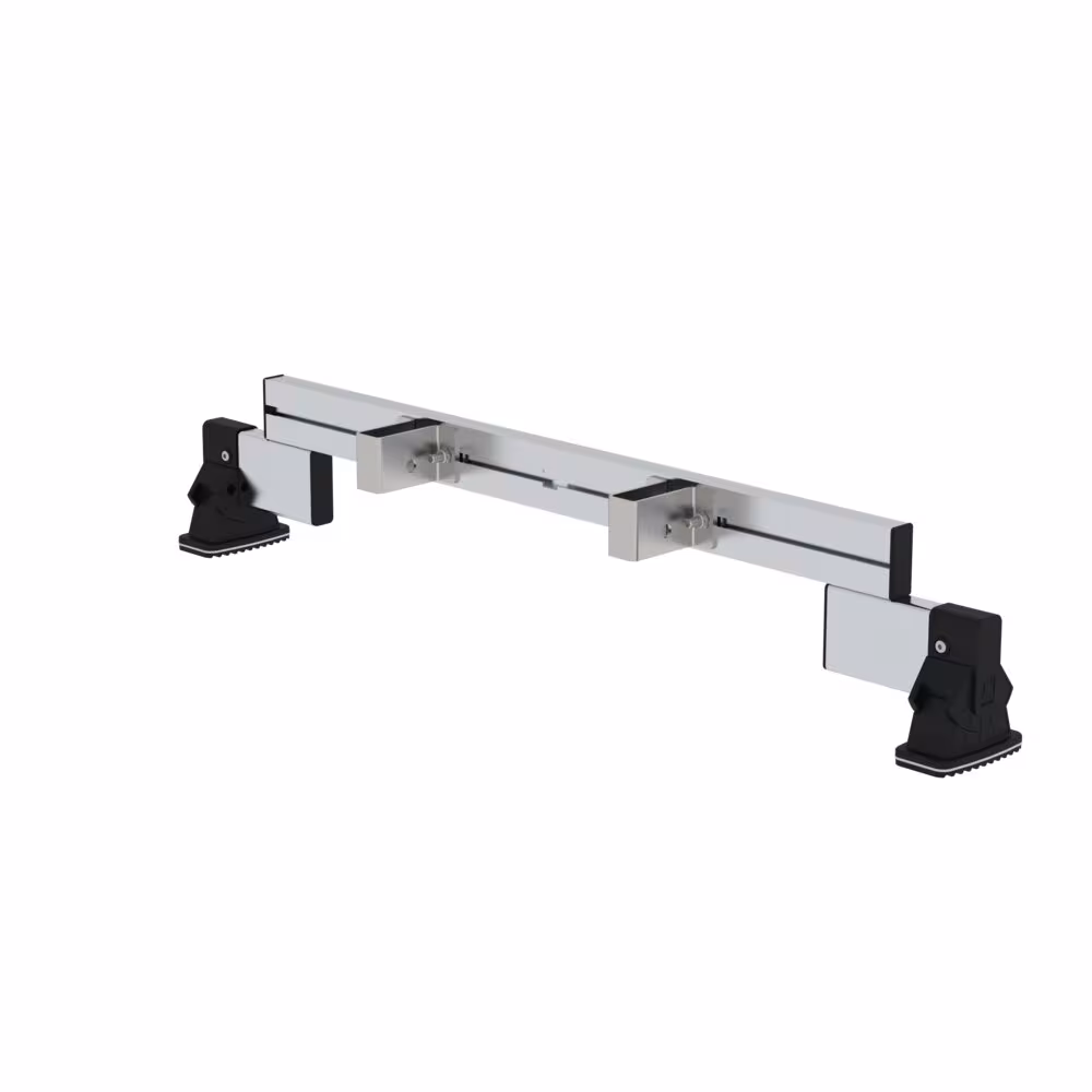 Munk retrofit traverse met nivello® ladderschoen, breedte 0,93 m met stijlhoogte 73 mm van Günzburger Steigtechnik Munk retrofit traverse met nivello® ladderschoen uit de categorie Speciale ladders, beroepsspecifieke producten met artikelnummer 030391