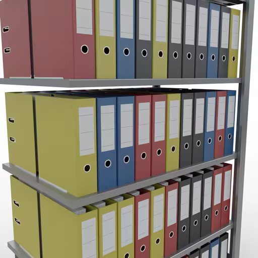 Afbeelding nr. 14 van het artikel, kantoorrekken, insteeksysteem MULTIplus150, 2000 x 1000 x 600 mm, 6 legborden, verzinkt, zonder middenaanslag uit de productgroep kantoorrekken van Schulte Lagertechnik