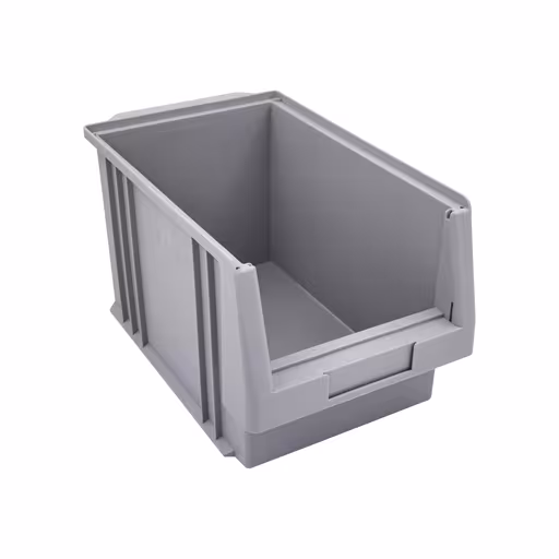Open opbergdoos, dxbxh 345x213x200 mm, grijs, polypropyleen van Schulte Lagertechnik Open opbergdoos, dxbxh 345x213x200 mm, grijs, polypropyleen, opbergruimte voor kleine onderdelen, art.nr. 20214