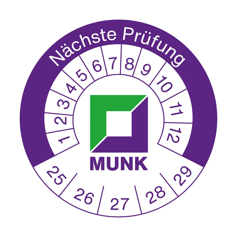 Munk inspectiesticker 40 x 40 mm van Günzburger Steigtechnik Munk inspectiesticker 40 x 40 mm uit de categorie Klimuitrusting Accessoires & Reserveonderdelen met artikelnummer 019175