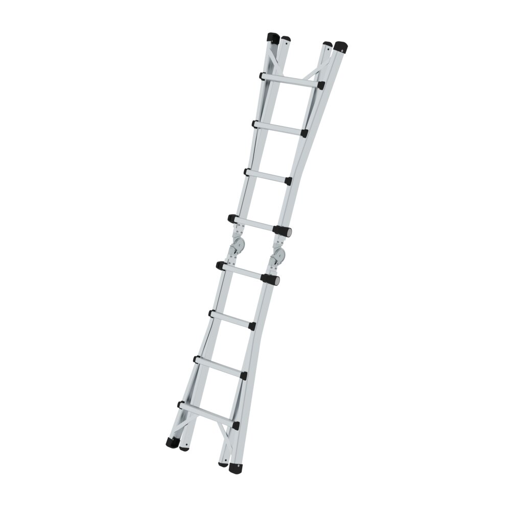 Munk telescopische ladder 4-delig zonder dwarsbalk 4x4 sporten