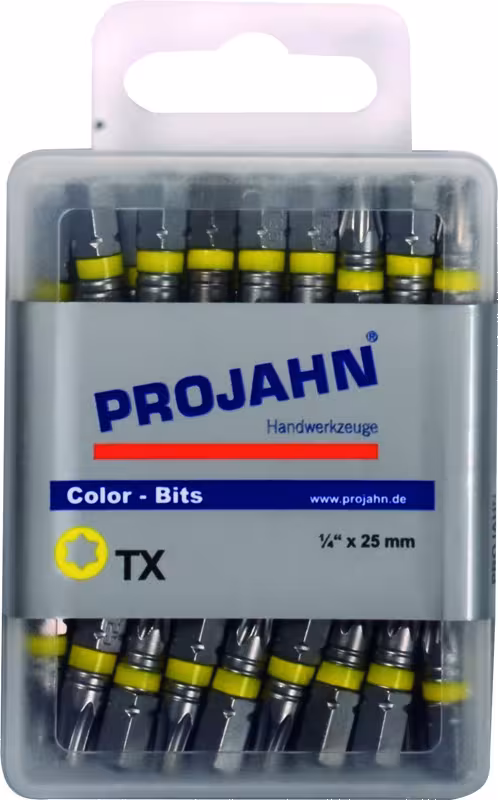 1/4" gemarkeerde bit L25 mm TX T30 verpakking van 50 stuks van PROJAHN met artikelnr. 1736-50