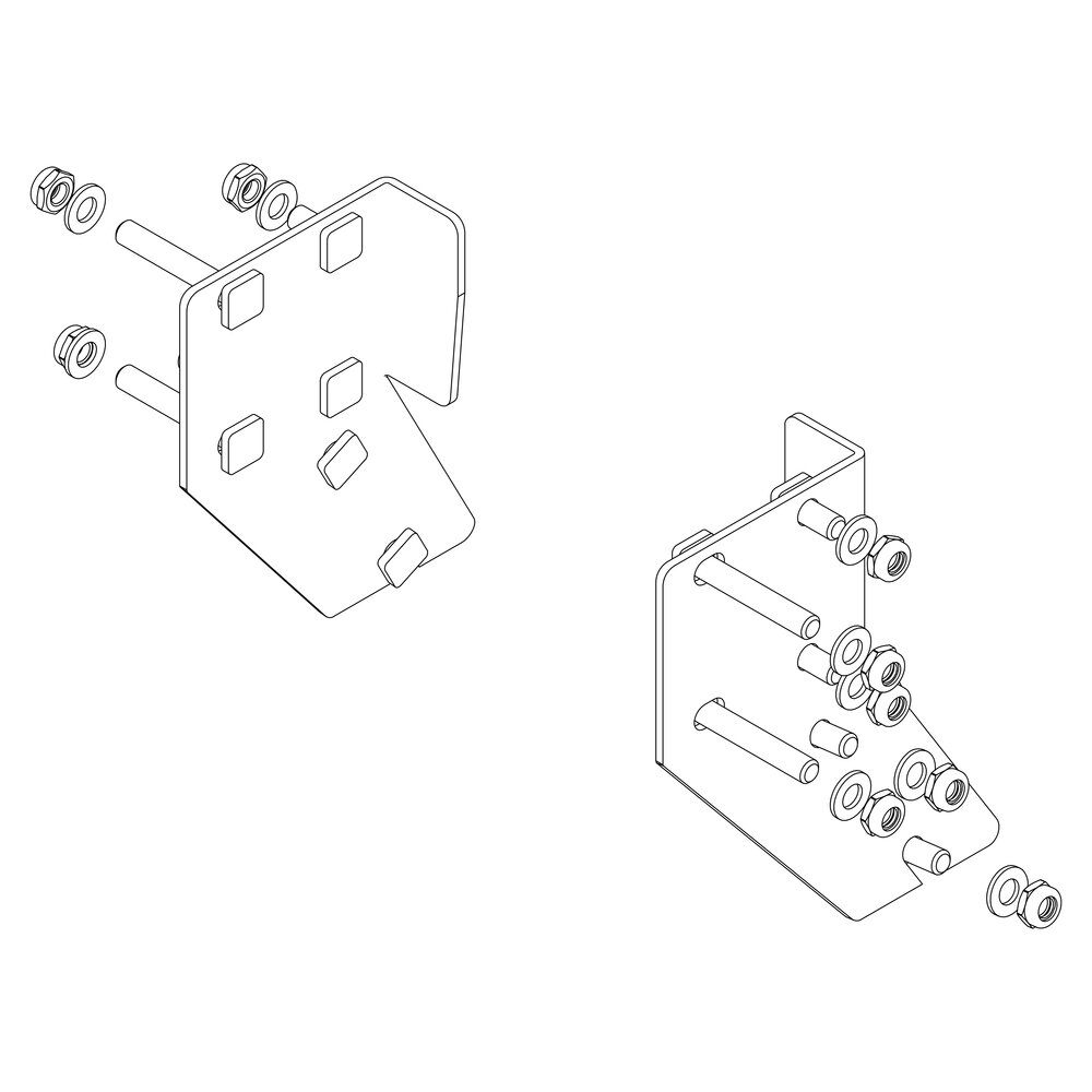 Munk montageset voor platformtrappen van Günzburger Steigtechnik Munk montageset voor toegangstrappen uit de categorie "Platformtrappen" met artikelnummer 800015