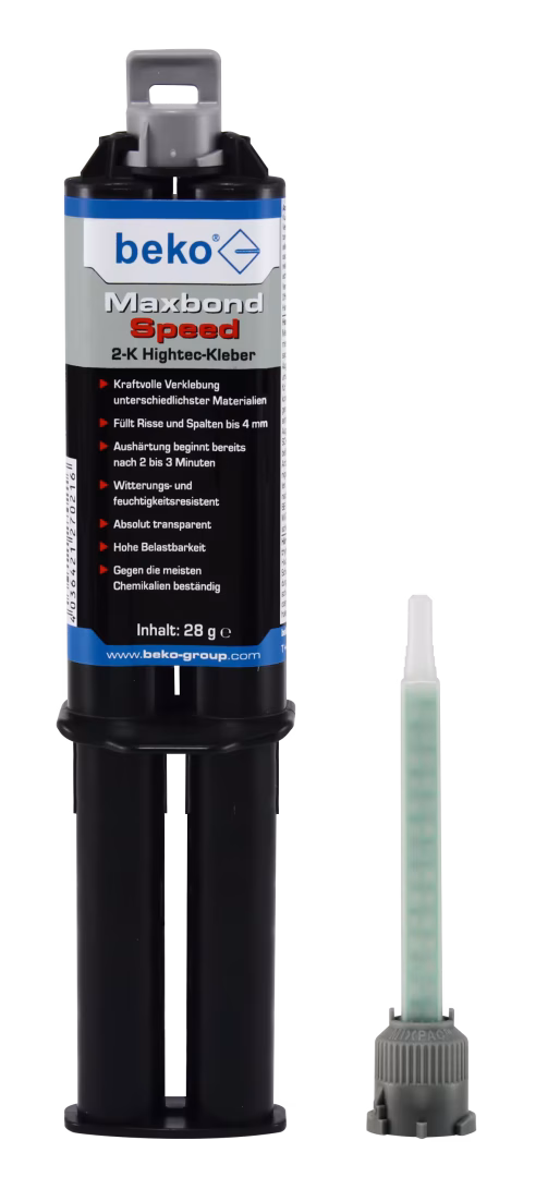Maxbond Speed ​​2-K Hightec lijm 28 g, incl. 3 verplichte mixers, in blisterverpakking uit de categorie toebehoren afdichtingsmiddelen met artikelnr. 270 728