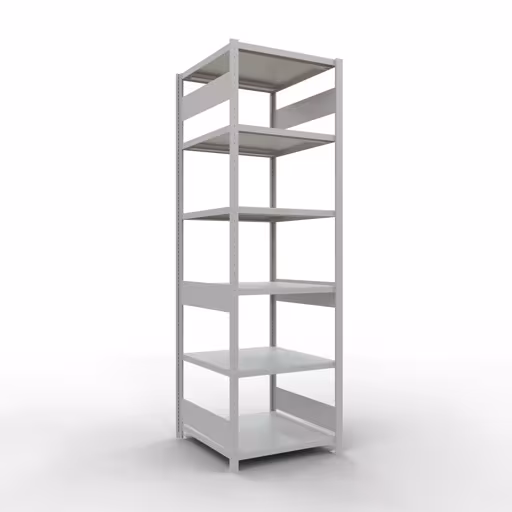 Figuur nr. 13 van het artikel basisplank, legbord, insteeksysteem MULTIplus250, 2500 x 750 x 800 mm, 6 legborden, lengtestangen, RAL 7035 lichtgrijs uit de productgroep insteeksysteem van Schulte Lagertechnik.