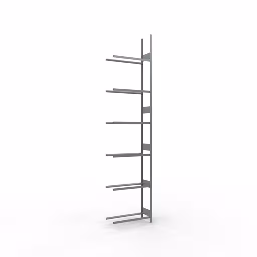 Afbeelding nr. 11 van het artikel aanbouwrek, wielen-/bandenrek, 4500 x 1000 x 400 mm, verzinkt, 6 opslagniveaus met 150 kg vakbelasting per niveau uit de productgroep legbordstellingen van Schulte Lagertechnik