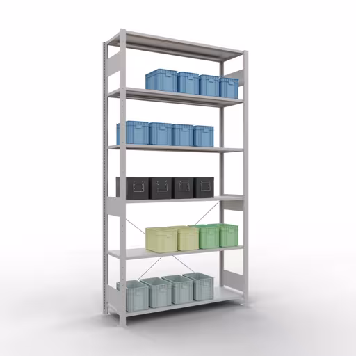 Extra afbeelding van het artikel insteeksysteem basisplank 2500x1300x400 mm, type 150 kg, lichtgrijs uit basisplank