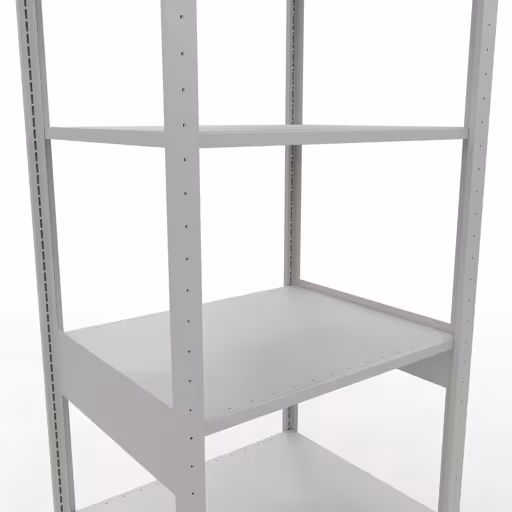 Basisplank, legplank, insteeksysteem MULTIplus150, 2500 x 750 x 600 mm (HxBxD), 6 legborden, lengtestangen, RAL 7035 lichtgrijs met artikelnr. 32661-75-LR Basisplank, legplank, insteeksysteem MULTIplus150, 2500 x 750 x 600 mm, 6 planken, lengtestangen, RAL 7035 lichtgrijs van Schulte Lagertechnik uit de categorie insteeksystemen